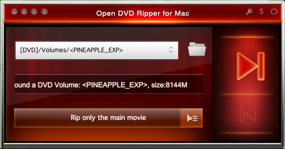 Screenshot of Open DVD Ripper for Mac